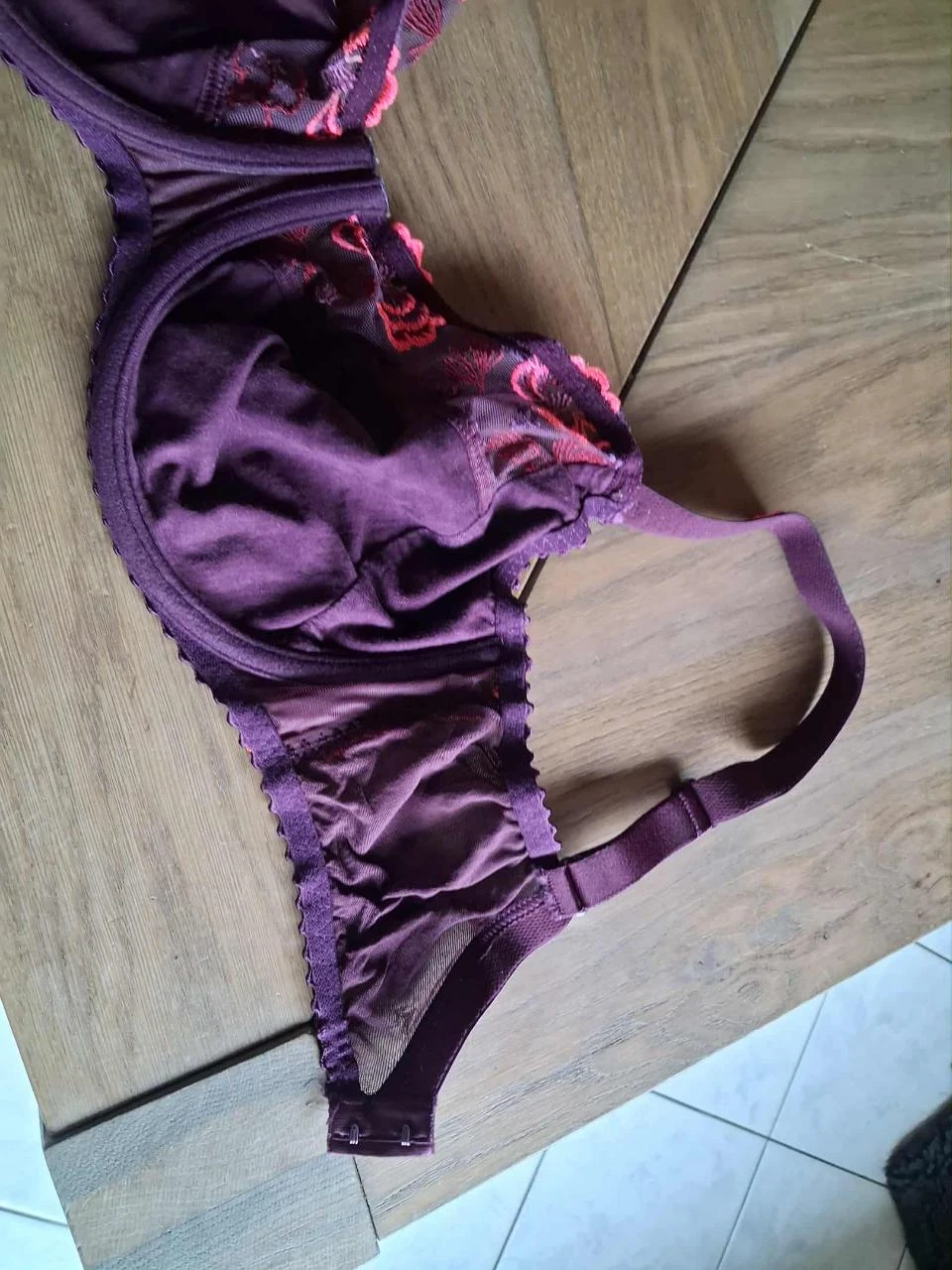 Bh bordeaux/roze merk prima donna – maat eu 75f / fr 90f – photo 4